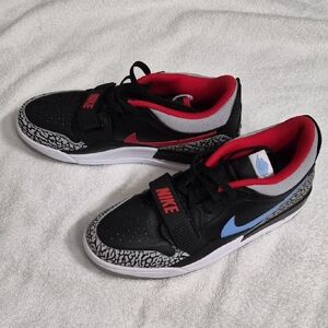 Nike JORDAN AIR LEGACY 312 Mens Black, Red, and Blue Sneakers